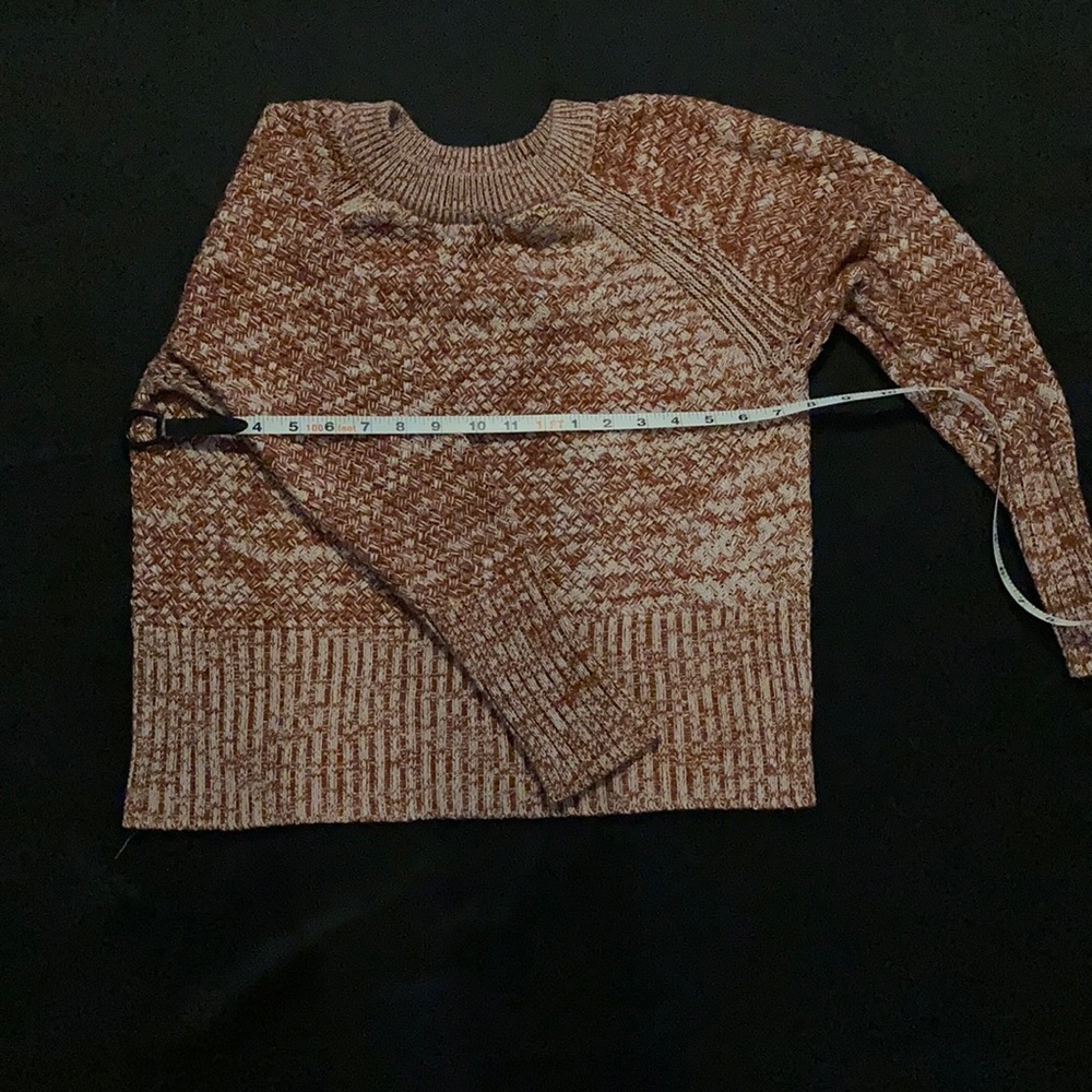 Orange heathered sweater